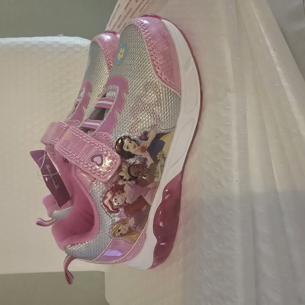 Disney Princess Kids Pink and Silver Shoes
